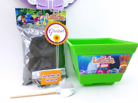 Kit Jardinagem Plantação Trolls