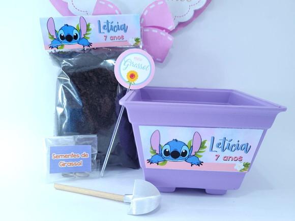 Kit Jardinagem Stitch Lembrancinha Personalizada Plantio