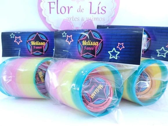 Kit Mola Maluca e Ioiô Festa Neon Lembrancinha
