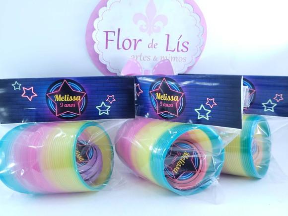 Kit Mola Maluca e Ioiô Festa Neon Lembrancinha