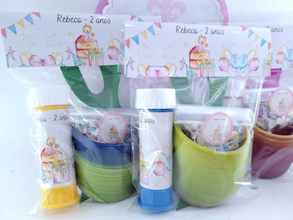 Kit Personalizado de Carnaval com Mola Máscara Confete Bolha