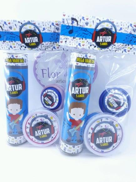Kit Personalizado Rock And Roll Lembrancinha com Geleca