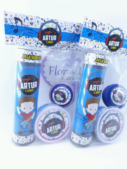 Kit Personalizado Rock And Roll Lembrancinha com Geleca