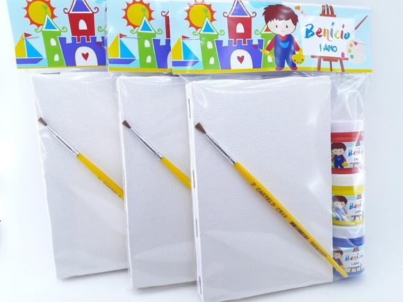 Kit Pintura Aquarela Tela 10x15