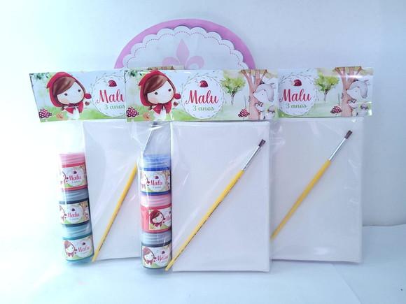 Kit Pintura Chapeuzinho Vermelho Aquarela