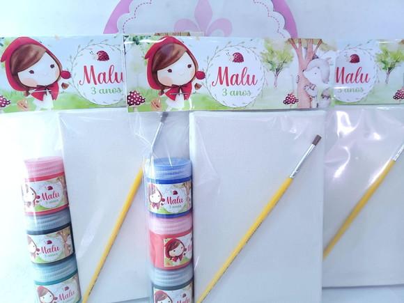 Kit Pintura Chapeuzinho Vermelho Aquarela