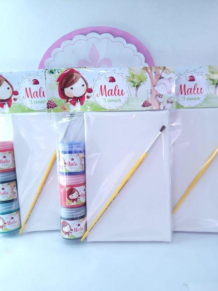 Kit Pintura Chapeuzinho Vermelho Aquarela