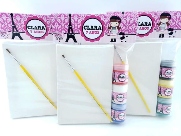 Kit Pintura com Guache Paris Tela 10x15