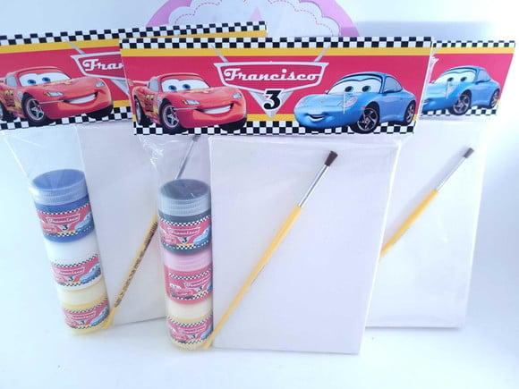 Kit Pintura com Tela Carros Meios de Transporte