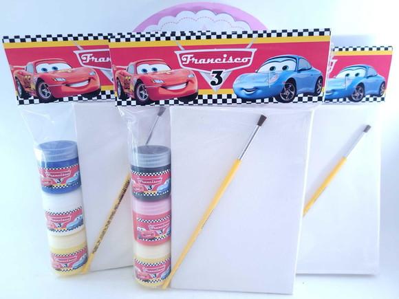 Kit Pintura com Tela Carros Meios de Transporte
