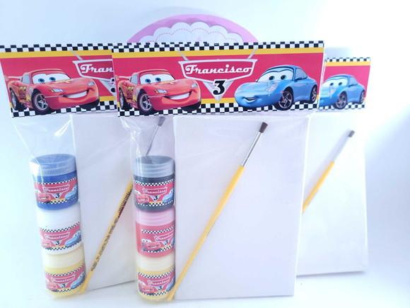 Kit Pintura com Tela Carros Meios de Transporte