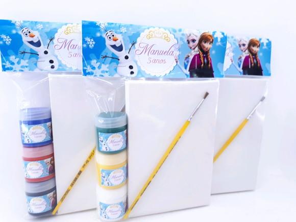 Kit Pintura Frozen Gelo Lembrancinha
