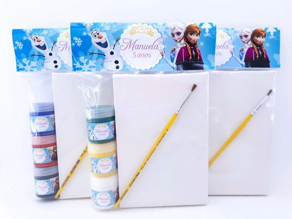 Kit Pintura Frozen Gelo Lembrancinha