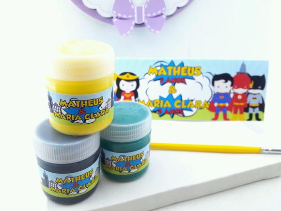 Kit Pintura Lembrancinha Heróis