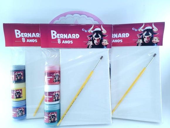 Kit Pintura Lembrancinha Touro Guache e Tela 10x15