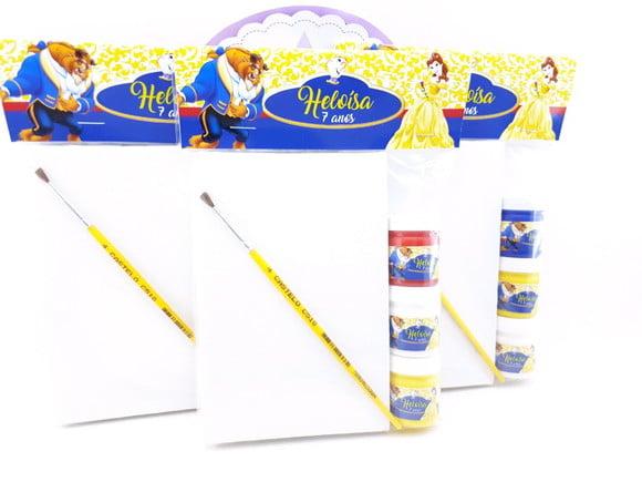 Kit Pintura Personalizado a Bela e a Fera