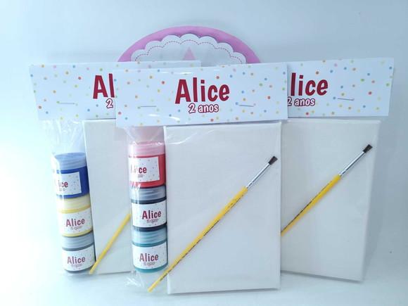 Kit Pintura Personalizado Tela 10x15 com Guache