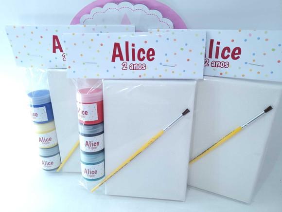 Kit Pintura Personalizado Tela 10x15 com Guache