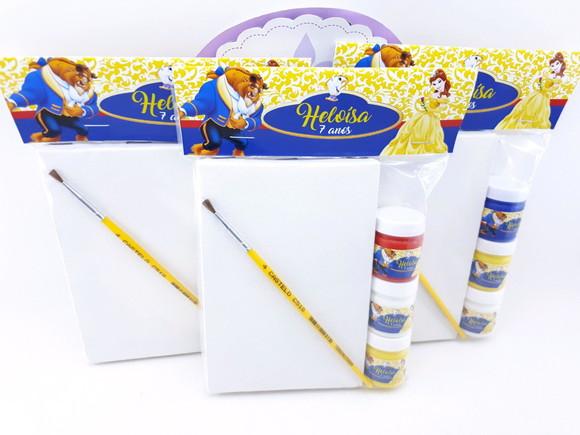 Kit Pintura Personalizado a Bela e a Fera