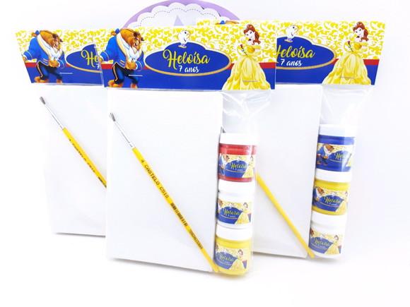 Kit Pintura Personalizado a Bela e a Fera