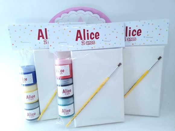 Kit Pintura Personalizado Tela 10x15 com Guache