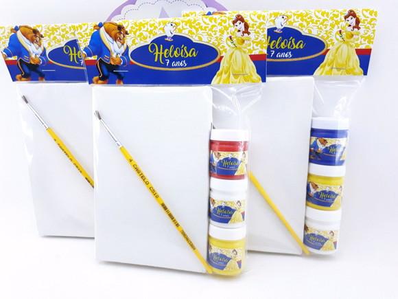 Kit Pintura Personalizado a Bela e a Fera