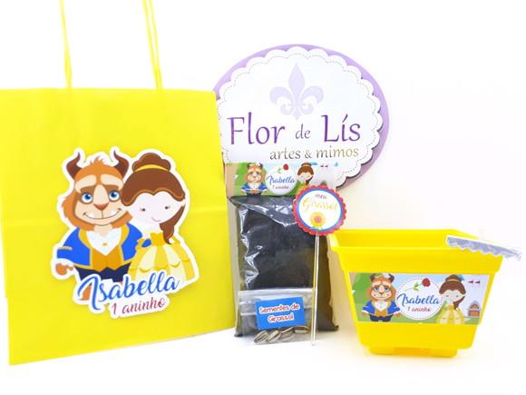 Kit Plantação com Sacola a Bela e a Fera