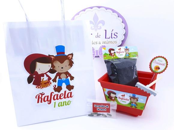 Kit Plantação com Sacola Chapeuzinho Vermelho