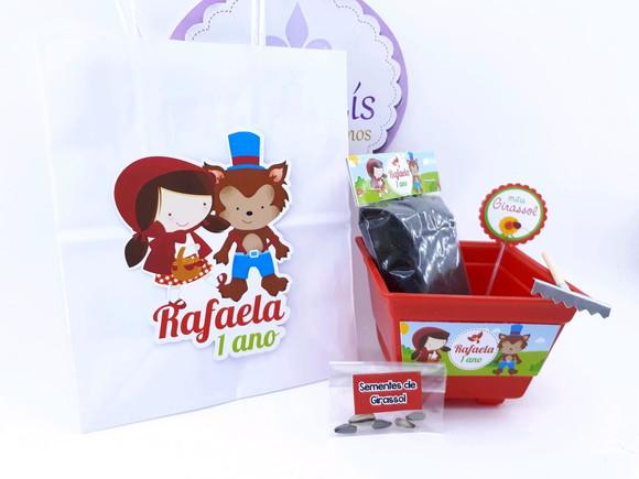 Kit Plantação com Sacola Chapeuzinho Vermelho