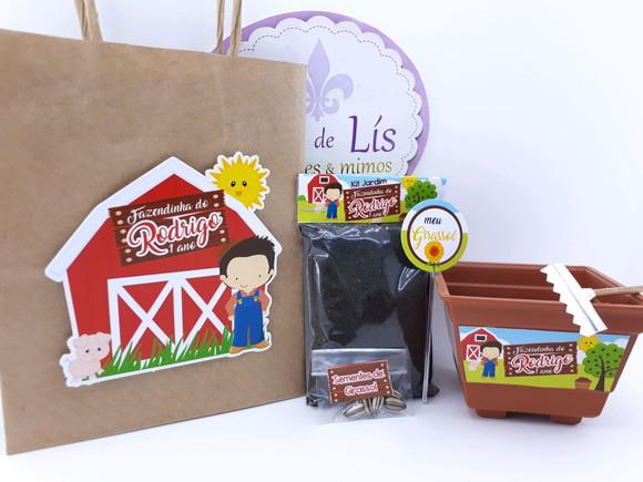 Kit Plantação com Sacola Fazendinha Lembrancinha