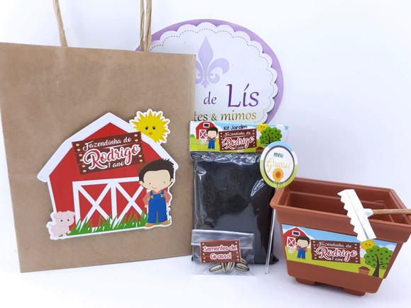 Kit Plantação com Sacola Fazendinha Lembrancinha