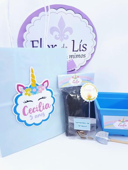 Kit Plantação com Sacola Unicórnio