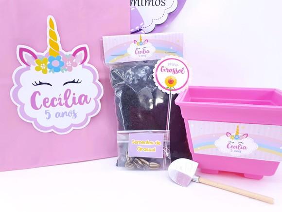 Kit Plantação com Sacola Unicórnio