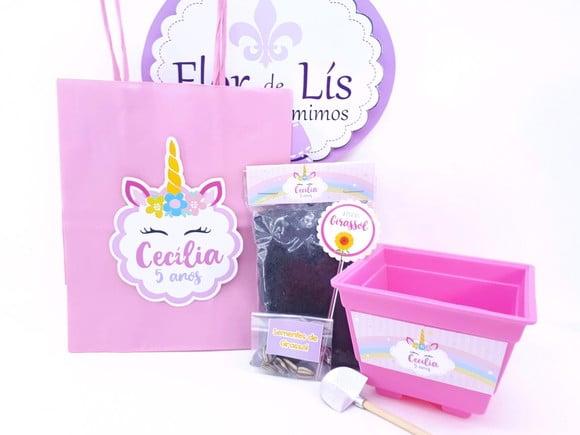 Kit Plantação com Sacola Unicórnio