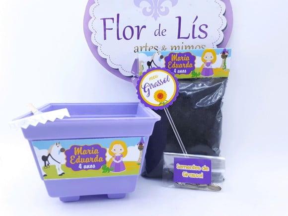 Kit Plantação Ecológico Rapunzel Enrolados