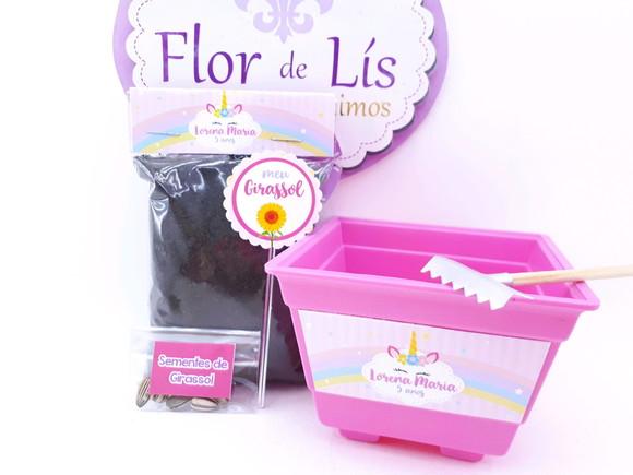 Kit Plantação Ecológico Unicórnio Jardim