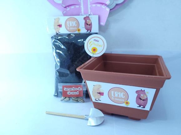 Kit Plantação Festa Capivara Baby Lembrancinha Ecológica