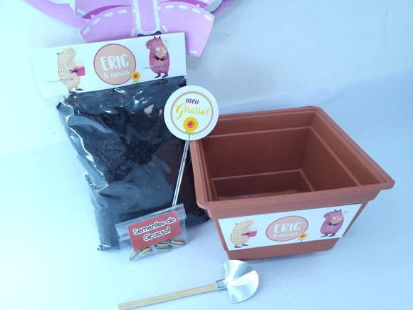 Kit Plantação Festa Capivara Baby Lembrancinha Ecológica