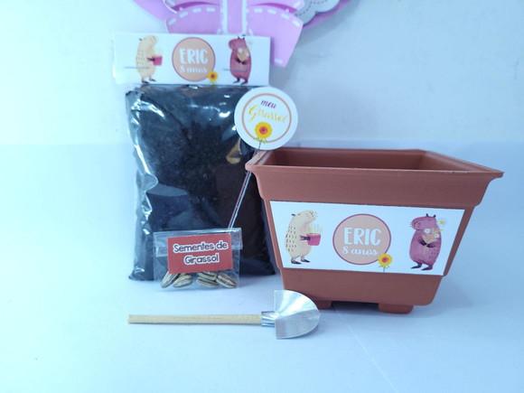 Kit Plantação Festa Capivara Baby Lembrancinha Ecológica