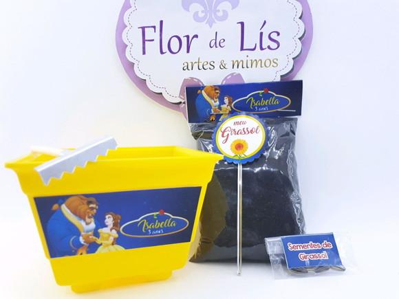 Kit Plantação Lembrancinha a Bela e a Fera