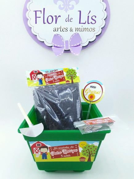 Kit Plantação Lembrancinha Fazenda Menino
