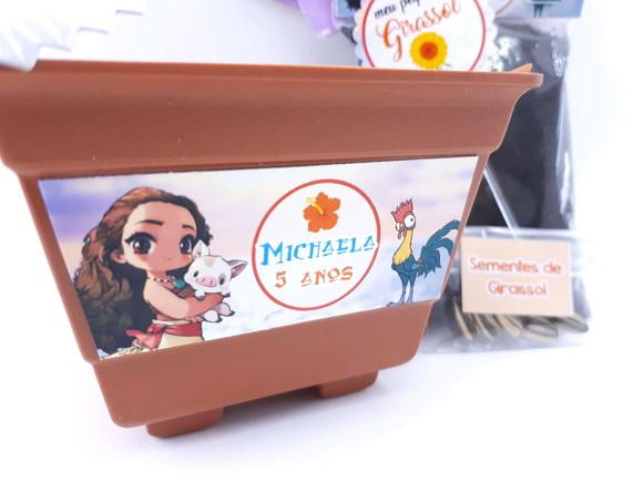 Kit Plantação Moana Cute Desenho Lembrancinha