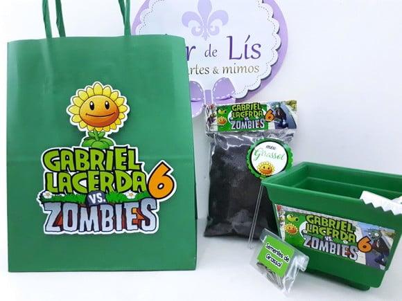 Kit Plantação Sacola Plants Vs Zombies