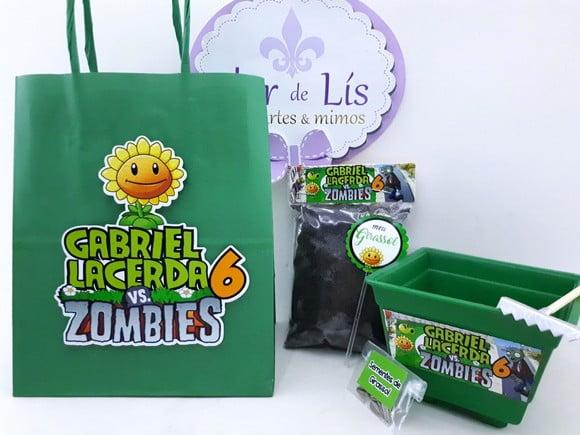 Kit Plantação Sacola Plants Vs Zombies