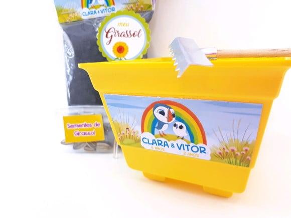 Kit Plantio Ecológico Puffin Rock Jardinagem