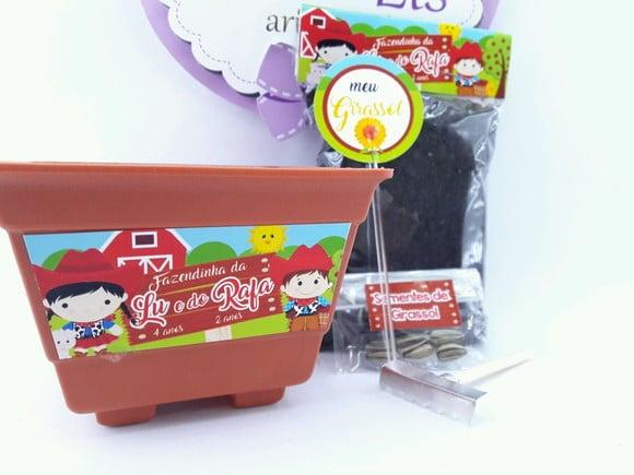 Kit Plantio Fazendinha Jardinagem