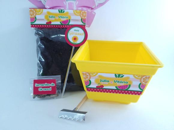 Kit Plantio Festa Quitandinha Lembrancinha Frutinhas