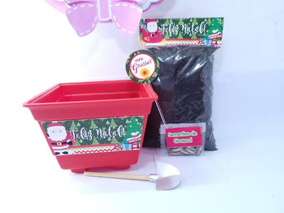 Kit Plantio Jardinagem Ecológico Brinde de Natal