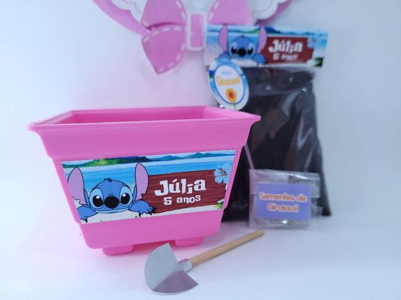 Kit Plantio Lilo e Stitch Lembrancinha Personalizada Plantio
