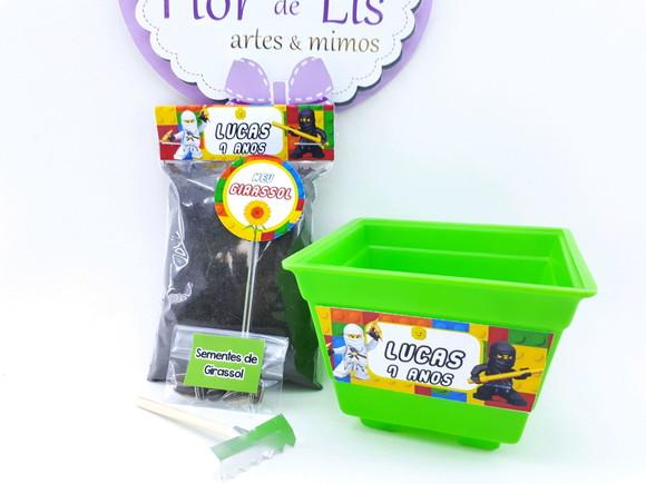 Kit Plantio Personalizado Lego Ninja Go
